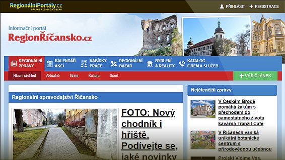 Informační portál RegionŘíčansko.cz